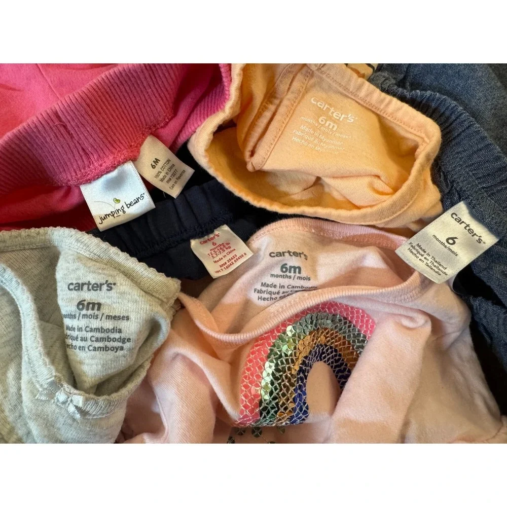 Baby Girl Clothes Lot 6 Months Shorts Shirts Summer Outfits Bundle Lot Sweet One - Picture 8 of 8